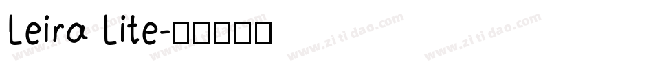 Leira Lite字体转换